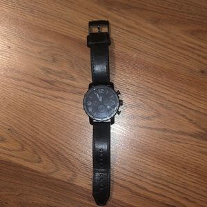 Men’s Fossil watch with leather band